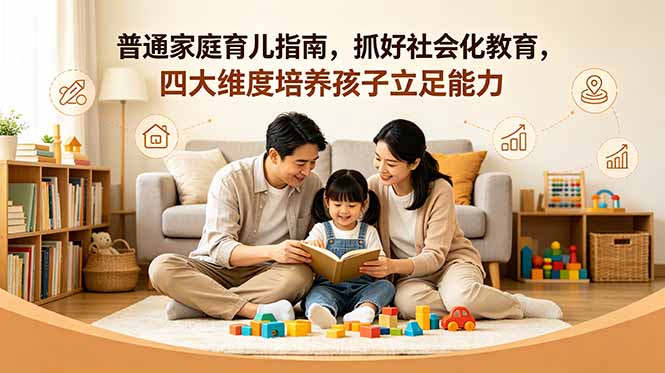 付费文章：普通家庭育儿指南，抓好社会化教育，四大维度培养孩子立足能力-爱搭资源网