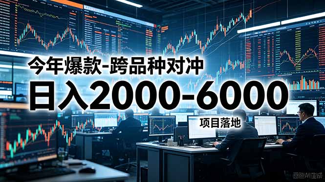 今年爆款-跨品种对冲日入2000-6000，项目落地！-爱搭资源网