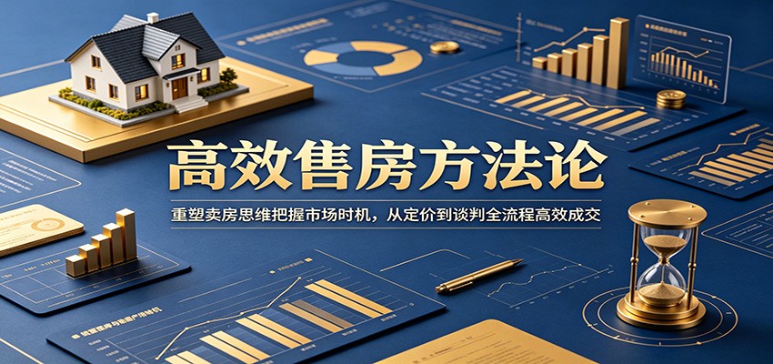 高效售房方法论:重塑卖房思维把握市场时机,从定价到谈判全流程高效成交-爱搭资源网