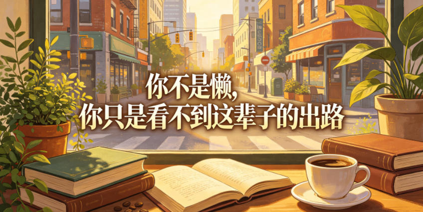 付费文章：你不是懒，你只是看不到这辈子的出路-爱搭资源网