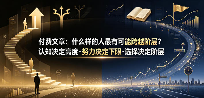 付费文章：什么样的人最有可能跨越阶层？认知决定高度·努力决定下限·选择决定阶层-爱搭资源网
