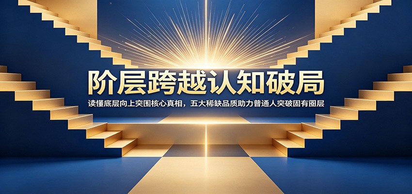 阶层跨越认知破局：读懂底层向上突围核心真相，五大稀缺品质助力普通人突破固有圈层-爱搭资源网