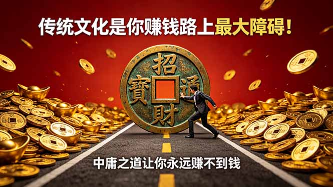 付费文章:传统文化是你赚钱路上最大障碍!中庸之道让你永远赚不到钱-爱搭资源网