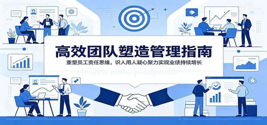 高效团队塑造管理指南:重塑员工责任思维,识人用人凝心聚力实现业绩持续增长-爱搭资源网
