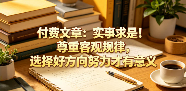 付费文章：实事求是！尊重客观规律，选择好方向努力才有意义-爱搭资源网