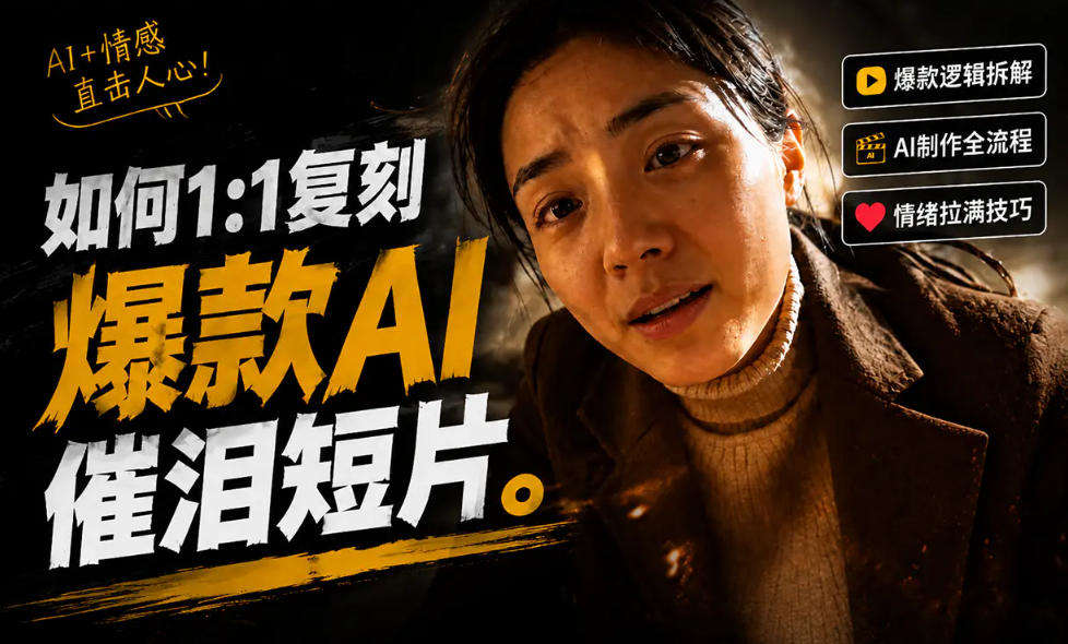 豆包+Gemini生成真人AI短剧-拆解复刻百万爆款第一人称短片，一站式讲透爆款复刻全流程-爱搭资源网