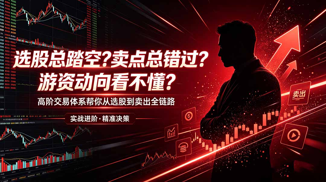 选股总踏空？卖点总错过？游资动向看不懂？高阶交易体系帮你从选股到卖出全链路(更新6月-爱搭资源网