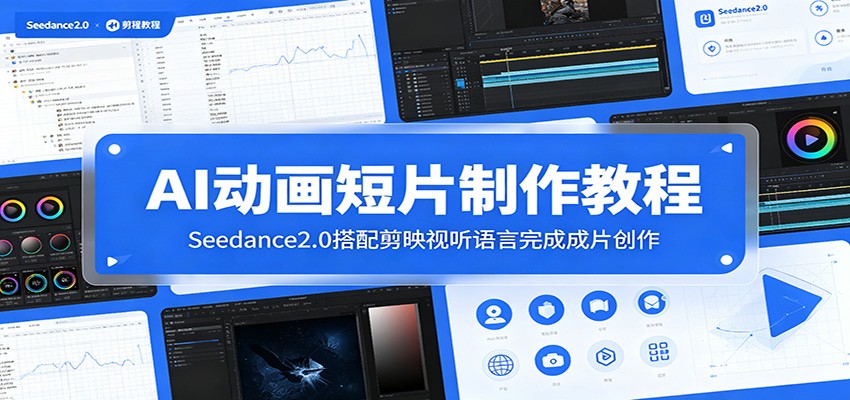 AI动画短片制作教程：Seedance2.0搭配剪映视听语言完成成片创作-爱搭资源网