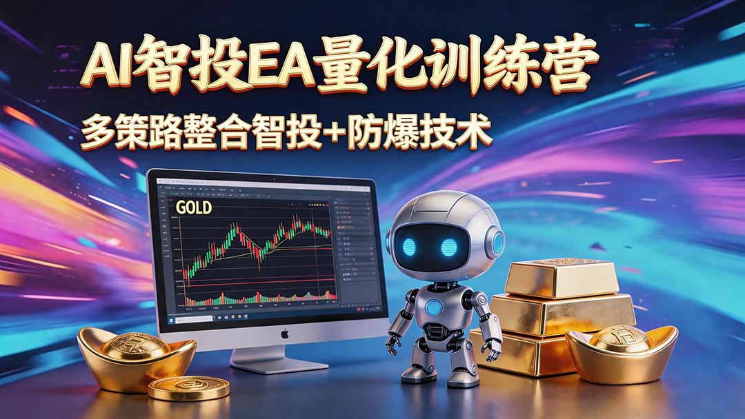 AI智投EA量化运营技术，自动化黄金操盘技术，小白也可以轻松上手日入1000+-爱搭资源网