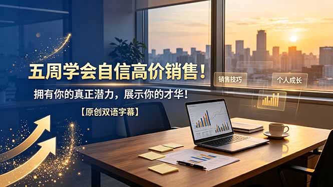 五周学会自信高价销售!拥有你的真正潜力,展示你的才华!【原创双语字幕】-爱搭资源网