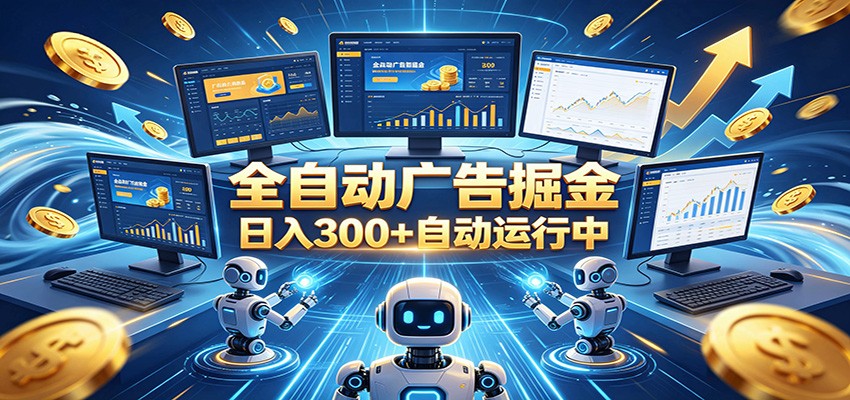 自动广告G机,日入300+,正规平台,广告浏览获益,时间自由,适合各类人群日常增收-爱搭资源网