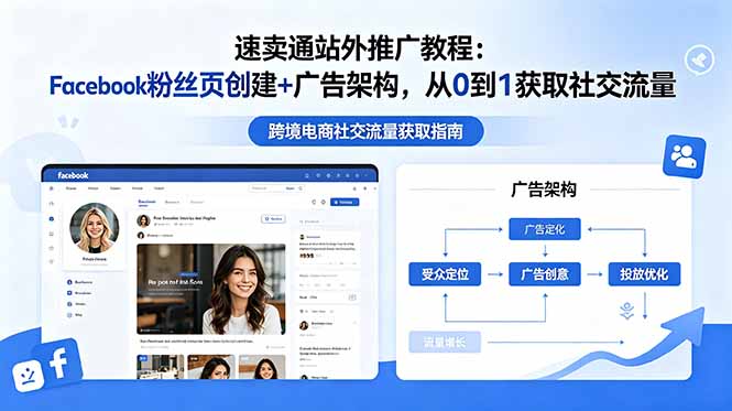 速卖通站外推广教程:Facebook粉丝页创建+广告架构,从0到1获取社交流量-爱搭资源网