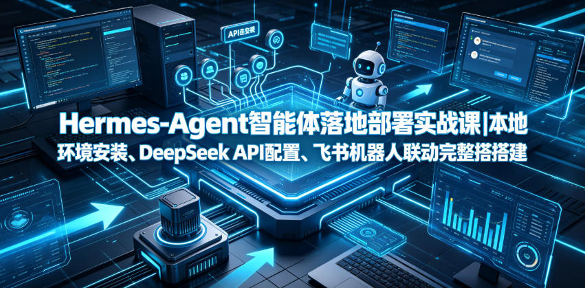 Hermes-Agent智能体落地部署实战课｜本地环境安装、DeepSeek API配置、飞书机器人联动完整搭建教程-爱搭资源网