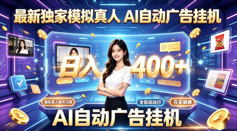 最新独家模拟真人，AI自动挂号挂G，日入400+，全程全自动运行，无需人工【揭秘】-爱搭资源网