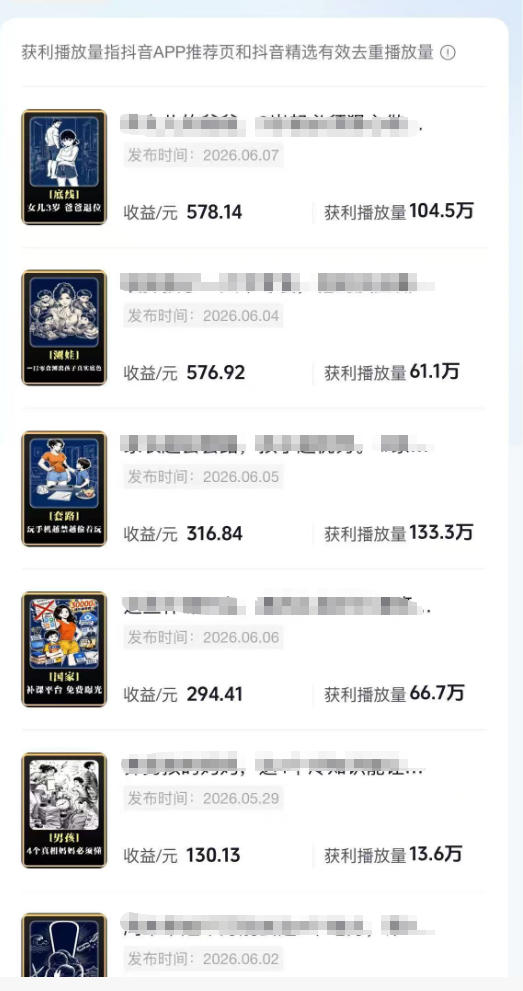抖音某博主的育儿Ai视频全流程0-1实操,伙伴计划+分成计划+商单收徒等多种收益,日入300+