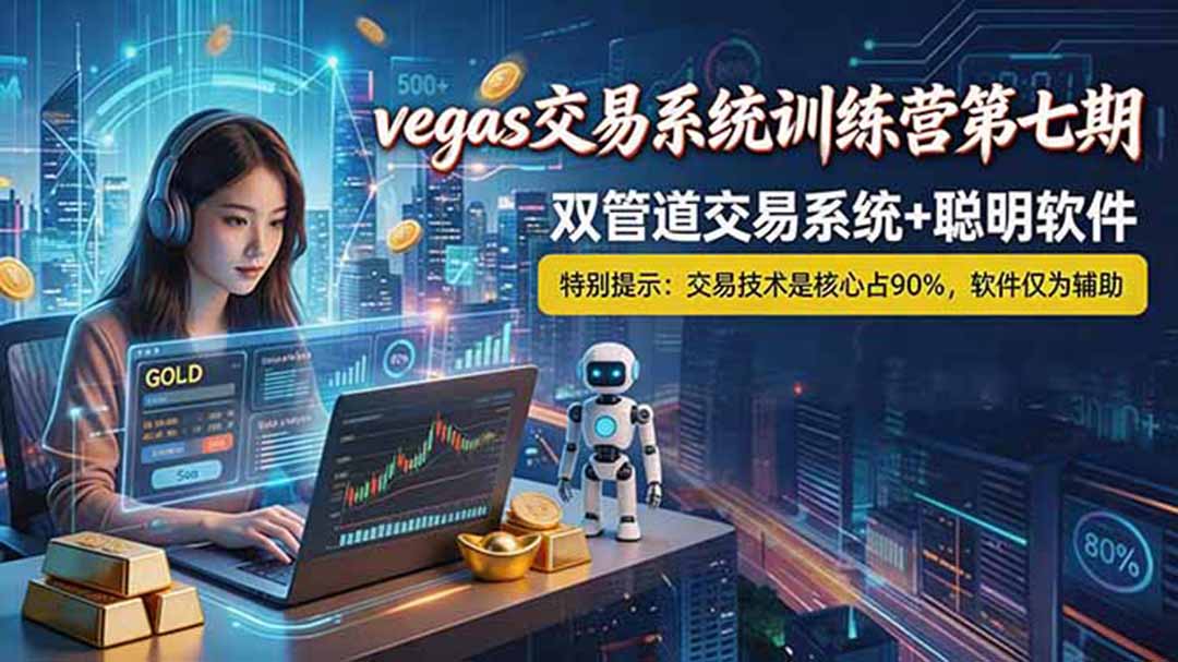 【海外美金AI搬砖】Vegas交易技术+聪明软件， 黄金期货日赚50-1000U， 长期稳定，小白轻松上手-爱搭资源网