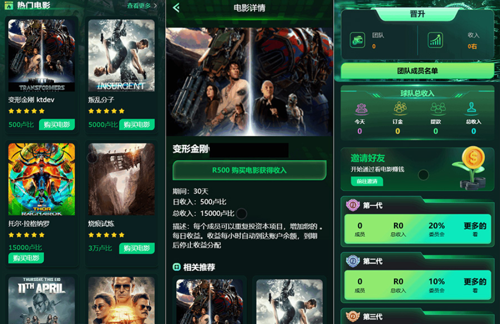 Flickiri Fun海外电影投资理财源码 电影投资正规平台 影视理财类源码-爱搭资源网
