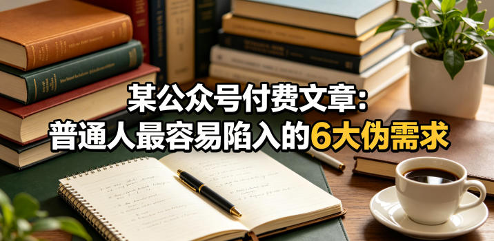 某公众号付费文章：普通人最容易陷入的6大伪需求-爱搭资源网