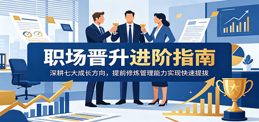 职场晋升进阶指南：深耕七大成长方向，提前修炼管理能力实现快速提拔-爱搭资源网