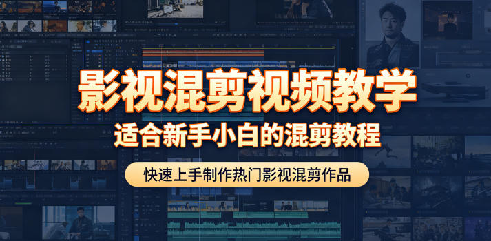 影视混剪视频教学,适合新手小白的混剪教程,快速上手制作热门影视混剪作品-爱搭资源网