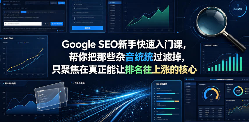 Google SEO新手快速入门课，帮你把那些杂音统统过滤掉，只聚焦在真正能让排名往上涨的核心动作【原创双语字幕】-爱搭资源网