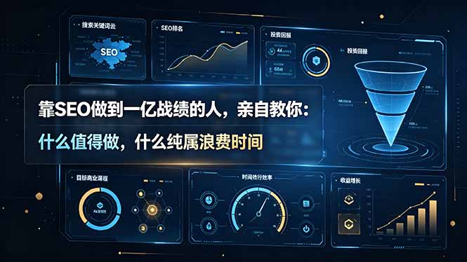 靠SEO做到一亿战绩的人，亲自教你：什么值得做，什么纯属浪费时间【原创双语字幕】-爱搭资源网