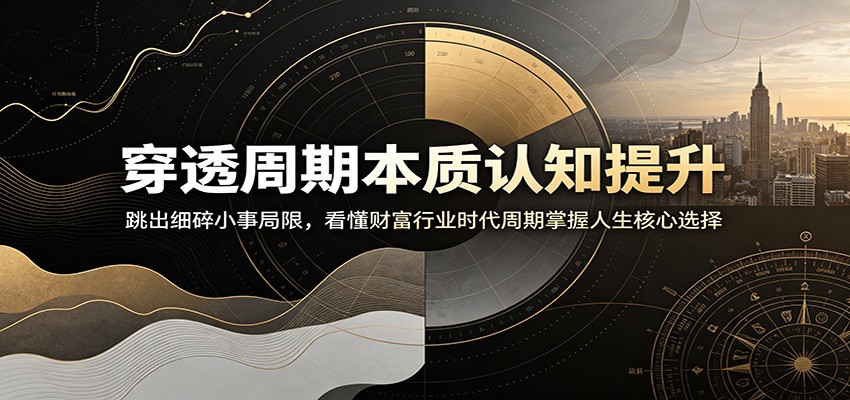 穿透周期本质认知提升:跳出细碎小事局限,看懂财富行业时代周期掌握人生核心选择-爱搭资源网