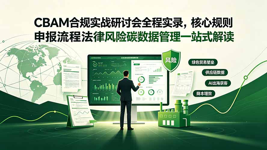 CBAM合规实战研讨会全程实录,核心规则申报流程法律风险碳数据管理一站式解读-爱搭资源网