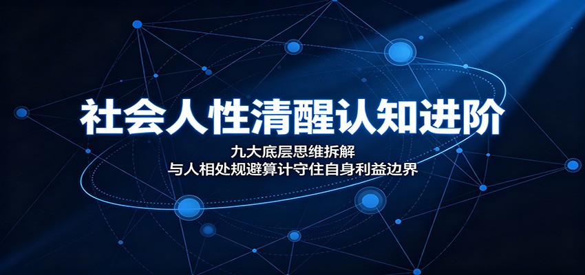 社会人性清醒认知进阶:九大底层思维拆解,与人相处规避算计守住自身利益边界-爱搭资源网