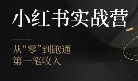 金金老师·小红书实战营-爱搭资源网