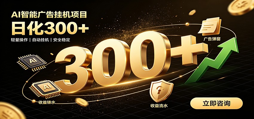 捡钱方法教学，AI广告全新玩法，月入过万无压力，适合各类人群兼职创业-爱搭资源网