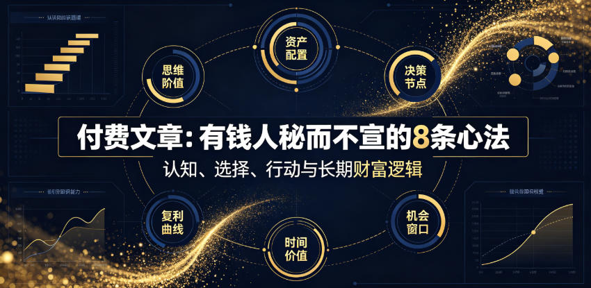 付费文章：有钱人秘而不宣的8条心法-爱搭资源网