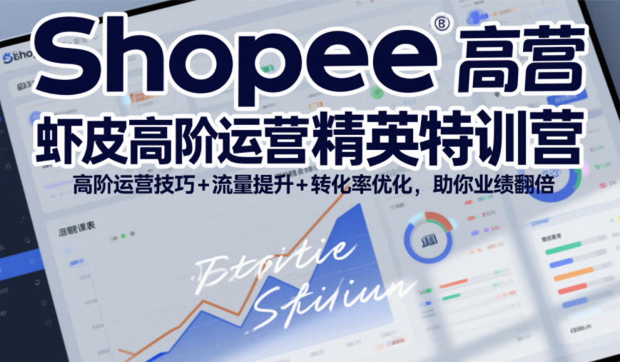 Shopee虾皮高阶运营精英特训营,高阶运营技巧+流量提升+转化率优化,助你业绩翻倍(更新26年7月)-爱搭资源网