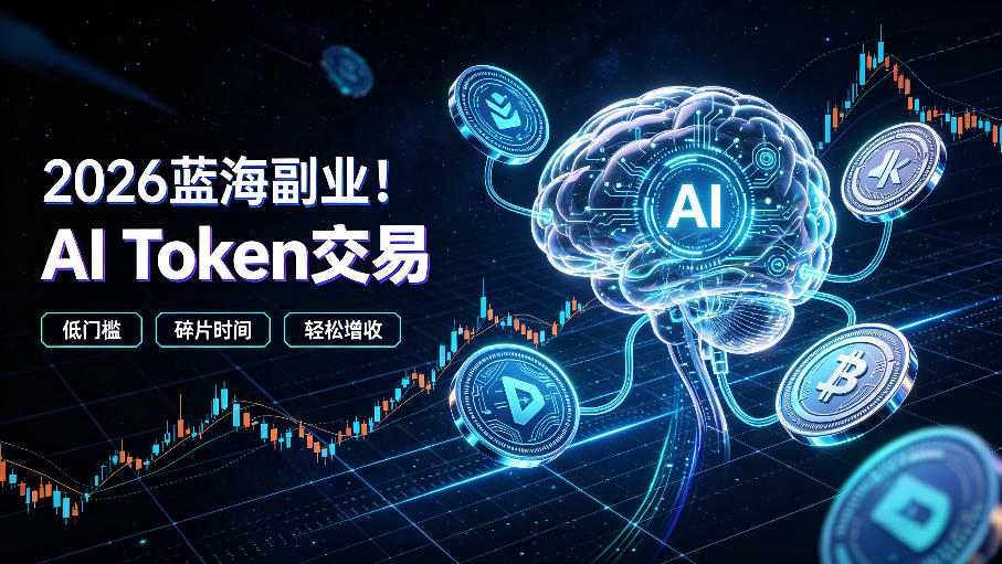 2026全新风口副业｜AI智能Token交易，空闲时间轻松 賺 收益，无需全天盯盘【揭秘】-爱搭资源网