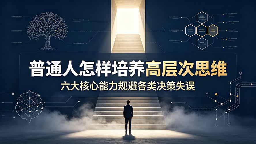 付费文章：普通人怎样培养高层次思维，六大核心能力规避各类决策失误-爱搭资源网
