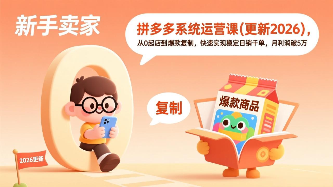 拼多多系统运营课(更新7月-爱搭资源网