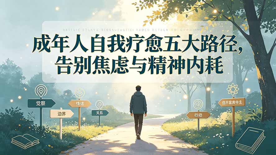 付费文章：成年人自我疗愈五大路径，告别焦虑与精神内耗-爱搭资源网