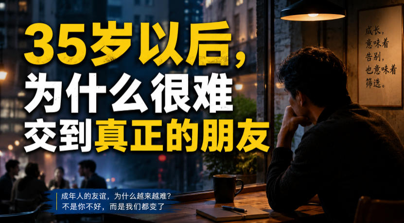 付费文章：35岁以后，为什么很难交到真正的朋友-爱搭资源网