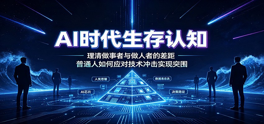AI时代生存认知：理清做事者与做人者的差距，普通人如何应对技术冲击实现突围-爱搭资源网