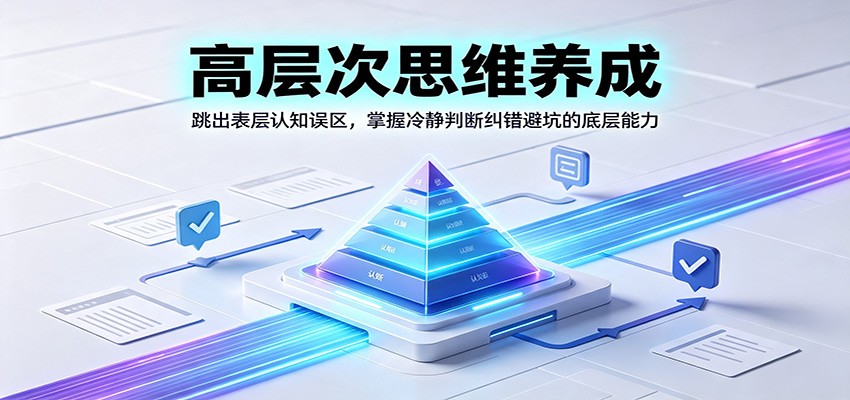 高层次思维养成：跳出表层认知误区，掌握冷静判断纠错避坑的底层能力-爱搭资源网