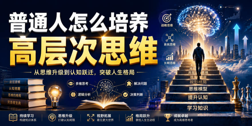 公众号付费文章：普通人怎么培养高层次思维-爱搭资源网