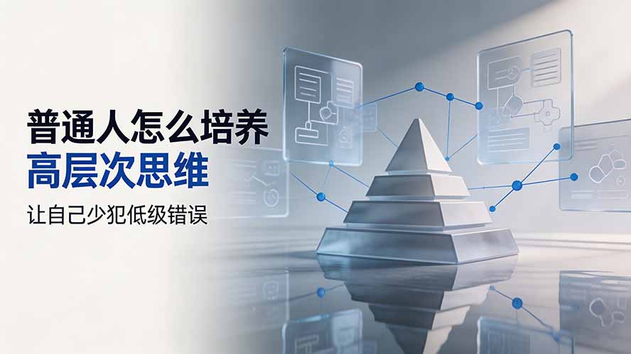付费文章：普通人怎么培养高层次思维，让自己少犯低级错误-爱搭资源网