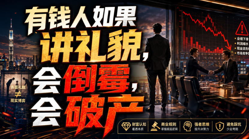 付费文章：有钱人如果讲礼貌，会倒霉，会破产-爱搭资源网