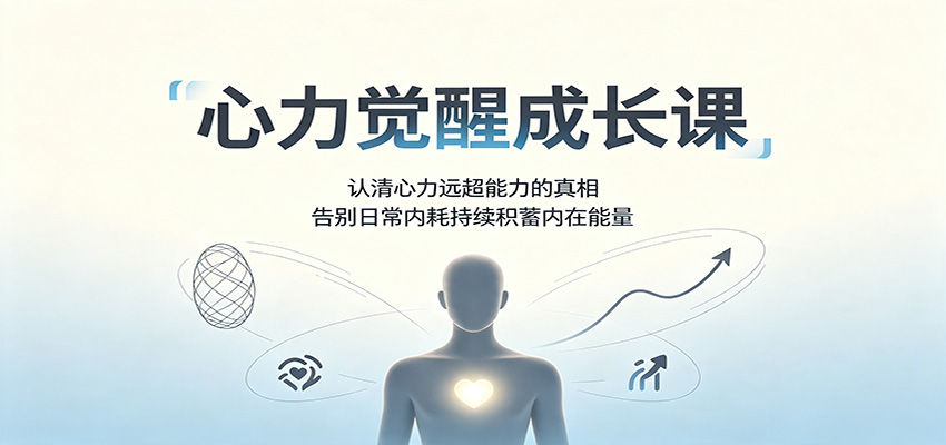 心力觉醒成长课：认清心力远超能力的真相，告别日常内耗持续积蓄内在能量-爱搭资源网