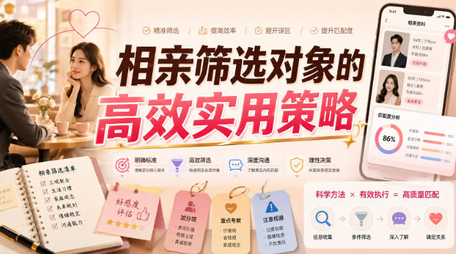 付费文章：相亲筛选对象的高效实用策略-爱搭资源网
