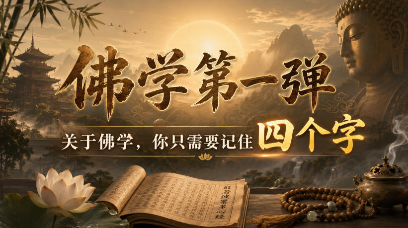 付费文章：佛学第一弹，关于佛学，你只需要记住四个字-爱搭资源网