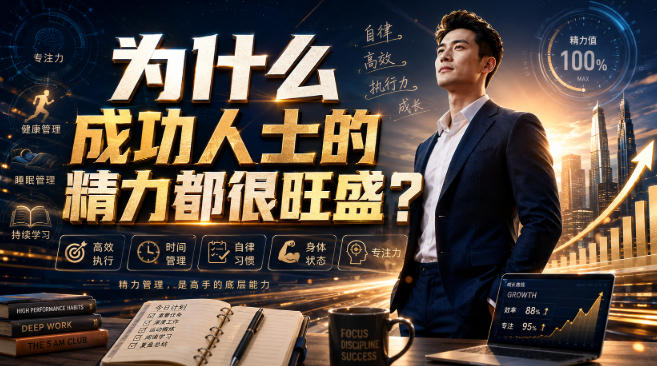 付费文章：为什么成功人士的精力都很旺盛？-爱搭资源网