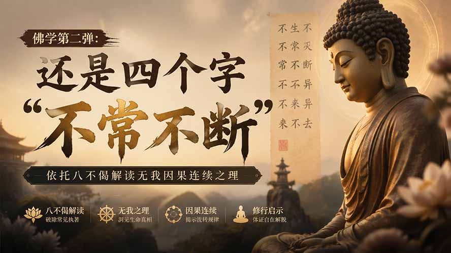 付费文章：佛学第二弹：还是四个字“不常不断”依托八不偈解读无我因果连续之理-爱搭资源网