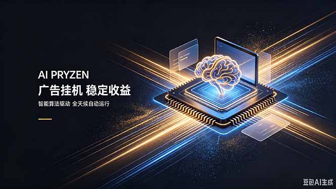AI Pryzen 广告挂机｜24小时自动跑，日入300-500，新手零门槛-爱搭资源网