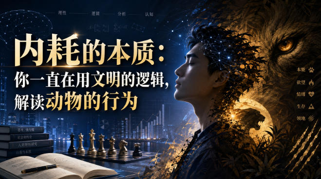 付费文章：内耗的本质：你一直在用文明的逻辑，解读动物的行为-爱搭资源网